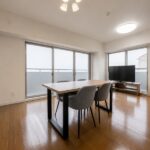 リビング 居住中ですが家具・家電を撤去後のイメージです。