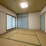 和室 居住中ですが家具・家電を撤去後のイメージです。